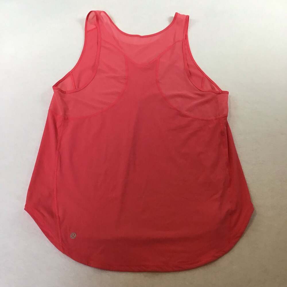 Lululemon Sculpt Tank Top in Coral/Salmon Mesh Size 10 Athletic - Picture 8 of 11